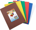 Winco Heavy-Duty Plastic Cutting Board, 15" x 20" x 1/2", Assorted, Medium | Dishwasher safe, Stain resistant, Minimizes dulling, Great for Charcuterie, Cheese, Appetizers and Buffet Displays