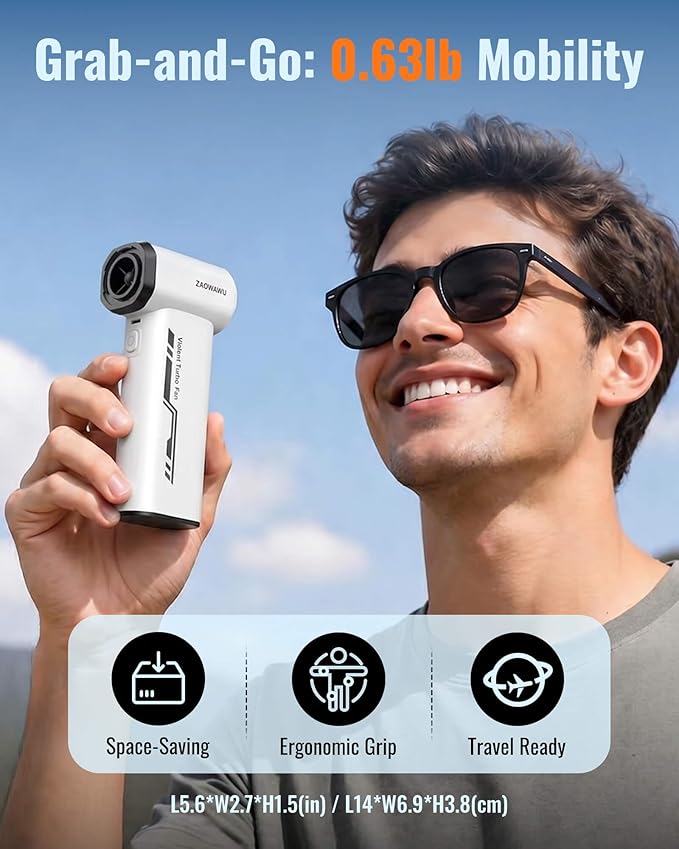 Compressed Air Duster, 150000 RPM Ultra Power Electric Air Duster with Brushless Motor, 3-Gear Rechargeable Cordless Air Blower, with Fast Charging for PC, Keyboard, Car, Home, Outdoor ﻿ (White)