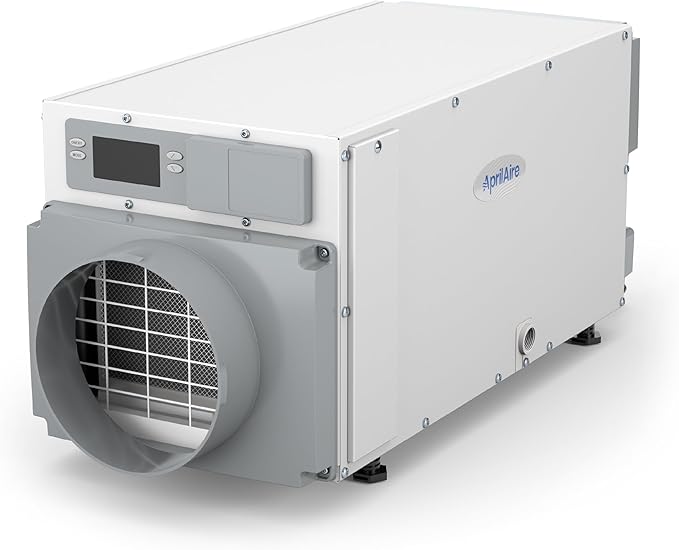 AprilAire E070 Pro 70-Pint Crawl Space Dehumidifier with Drain Hose, Commercial-Grade Whole-House Dehumidifier for Crawlspace, Basement, or Whole Home up to 2,200 sq. ft.