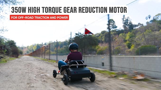 Razor Ground Force Dune Runner – Electric Dune Buggy Ride-on, Up to 10 MPH, Up to 40 Minutes of Continuous Use, 24V Rechargeable Battery System