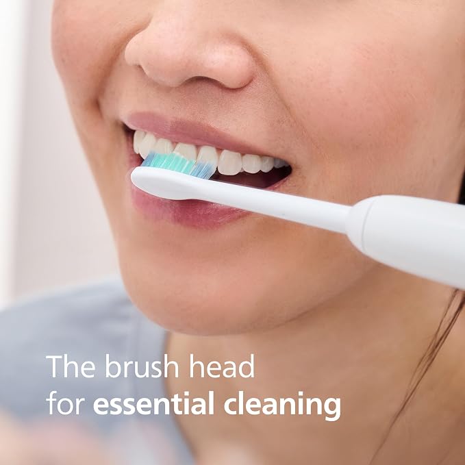 Philips Sonicare C1 SimplyClean Brush Heads, 2-Pack, 6 Month Supply, White | 200% More Plaque Removal¹, BrushSync Reminder, Up To 62,000 Bristle Movements Per Min, HX6012/77