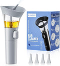 KAUGIC Ear Cleaner. Manual Wax Removal Kit, One-Hand Flushing, Gray | Gentle Ear Irrigation Tool, Effortless Hand-Controlled Flow, Soft Silicone Tips, Comfortable Ergonomic Grip
