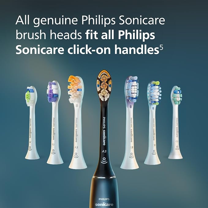 Philips Sonicare C2 Plaque Control Brush Head, 6 Month Supply, White | 700% More Plaque Removal¹, BrushSync Reminder, Up To 62,000 Bristle Movements Per Min, 2-Pack, HX9022/77
