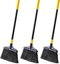 Yocada Commercial Broom Outdoor Indoor Commercial 3 PCS for Courtyard Garage Lobby Mall Market Floor Home Kitchen Room Office Pet Hair Rubbish 54Inch
