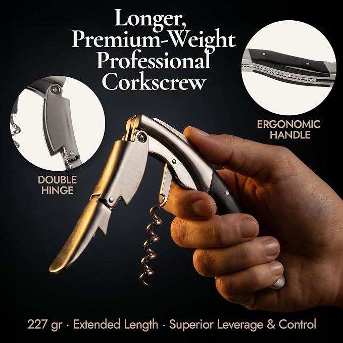 Premium Sommelier Wine Opener Set – Corkscrew, Aerator & Stopper