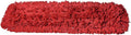 Commercial Dust Mop Replacement Head - 24 x 5 in. Cotton Nylon Reusable Mop Head- Industrial Dust Mop Refill for Floor Cleaning & Janitorial Supplies, Red