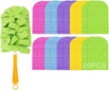 Reusable Chenille Microfiber Dust Duster, Bendable Microfiber Duster with Removable Washable Cloth Covers, 360°Electrostatic Duster Refills for Efficient Home Cleaning (20PCS)