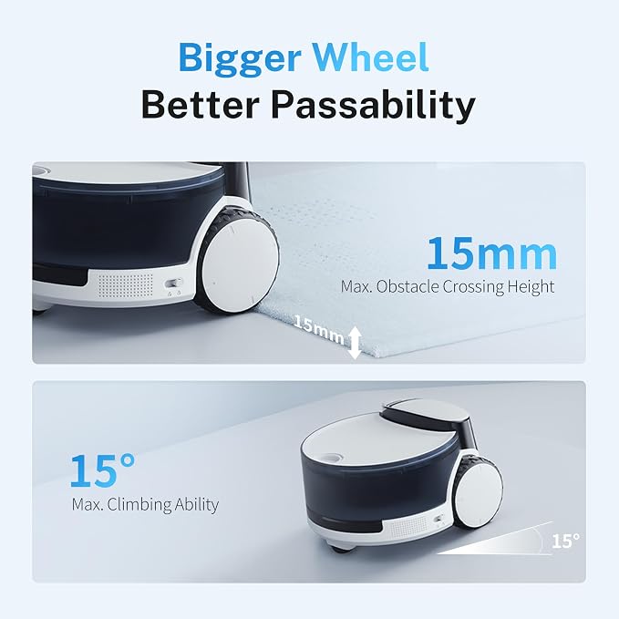 Enabot EBO ROLA PetPal Mobile 2.5K Pet Camera Robot with Treat Dispenser | Whole-Home Mobility, Two-Way Talk, Night Vision, Auto-Recharge, Interchangeable Modular Design