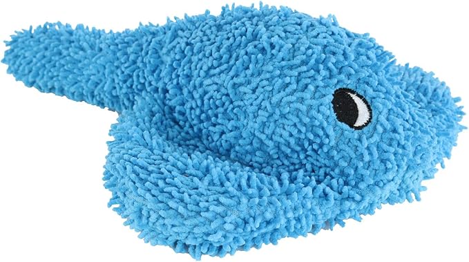 MIGHTY® 2 Pack Microfiber Medium Stingray Dog Toys | Ultra Durable Plush Toy with Multiple Layers & Reinforced Seams , Washable and Floats , Mighty® Construction