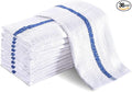 Universal Cleaning Towels, Bulk 36 Pack, 16” X 19” 100% Cotton Fully Bordered Commercial Grade Terry Weave Cloth Bar Mops for Everyday Restaurant or Home Use