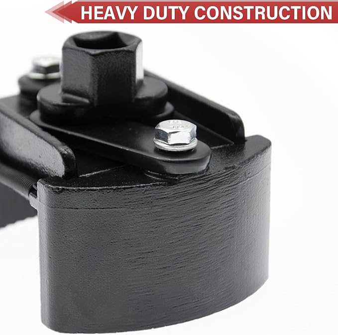 2Pcs Adjustable Oil Filter Wrench Removal Tool, Universal Oil Filter Cap socket Wrench, 60-80mm & 80-105mm Oil Filter Wrench