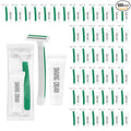 Disposable Razors in Bulk ,Green Razors Individually Wrapped Bulk,Twin Blade Razors with Clear Safety Cap and Shaving Cream, Razors For Homeless, Hotel,Air Bnb,Shelter/Homeless/Travel (100)