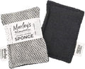 Marley's Monsters Washable Sponge – Reusable Eco-Friendly Scrubber – Dual-Sided for Gentle Cleaning or Heavy Duty Scrubbing – 4" x 5.5" Handmade in USA(Deco Diamonds/Black Back)