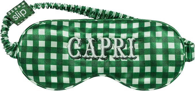 slip Pure Silk Sleep Mask - 100% Pure 22 Momme Mulberry Silk Eye Mask - Comfortable Sleeping Mask with Elastic Band, Capri