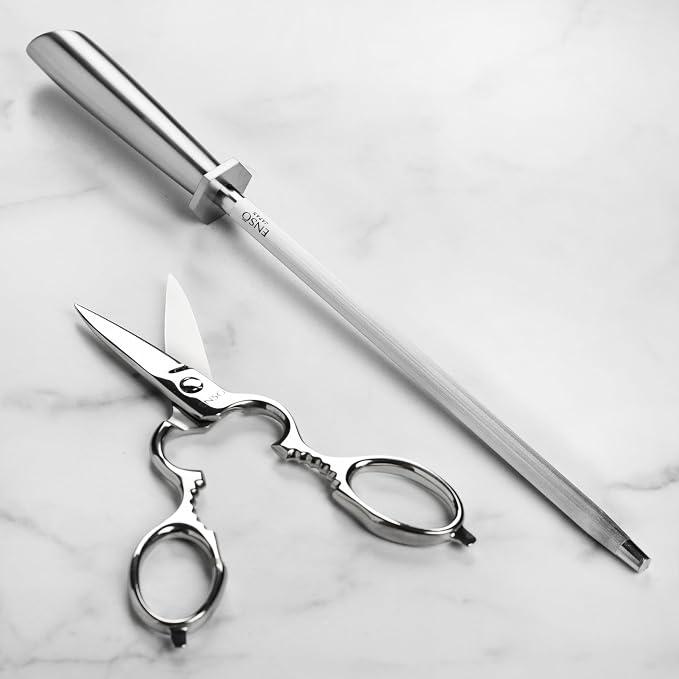Enso SG2 18 Piece Knife Set - Made in Japan - 101 Layer Stainless Damascus with Dark Ash Knife Block