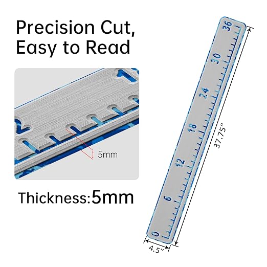 HZshark EVA Foam Fish Measuring Board, Fish Ruler with 3M Self-Adhesive Backing, 36" Fishing Tape Measure for Boats Sailboats Yachts Kayaks