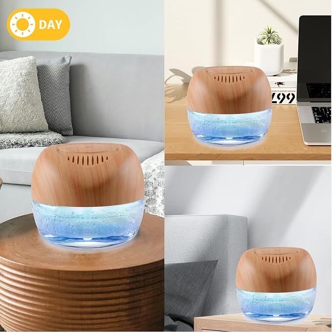 Water-Based Purifier Air Washer, Air Revitalizer & Freshener, Air Fresher with 7 LED Color Changing Light for Rooms (LightYellow)