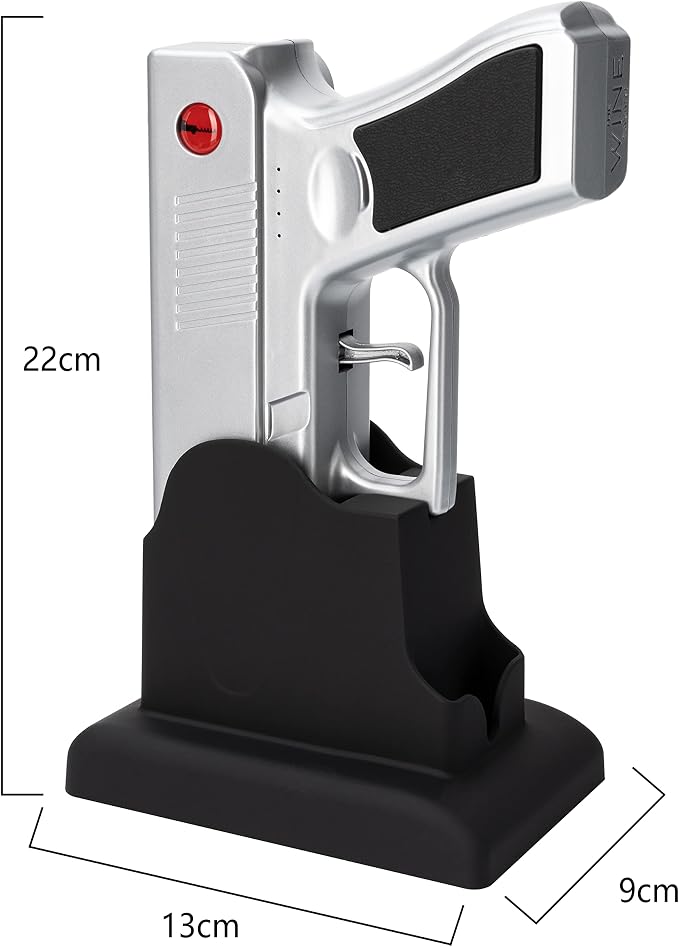 Electric Gun Wine Opener - Corkscrew Wine Opener-Rechargeable Battery, Open Wines Electronic Cork Puller - Unique Anniversary Birthday Gifts for Him, Wine Gifts for Men, Winter Gun Lovers Gifts