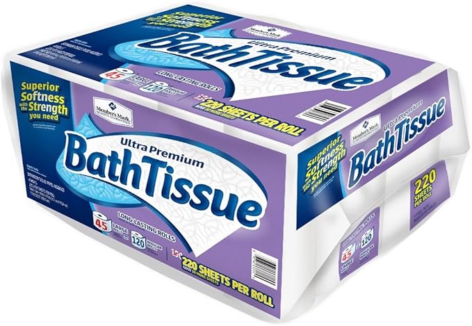Member's Mark Bath Tissue Ultra Premium, 2 ply (220 Sheets, 45 Rolls)