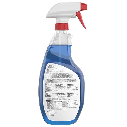 Glance CBD539636 Powerized Professional Glass & Surface Cleaner, Streak Free Commercial Ammoniated Window Spray, Ready-to-Use, 32-Ounce (Pack of 8)