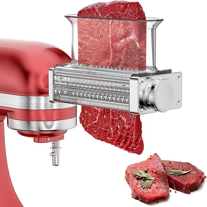 Adjustable Meat Tenderizer for All KitchenAid and Cuisinart Household Stand Mixers, Mixers Accesssories for Kitchen Aid Attachment, Tenderize Meat More Smoothly and Effortless, Dishwasher Safe