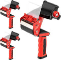 Hicarer 3 Pcs 3 Inch Packing Tape Gun Heavy Duty Tape Dispenser | Non Slip Silicone Handle, Portable for Shipping, Moving, Carton and Box Sealing