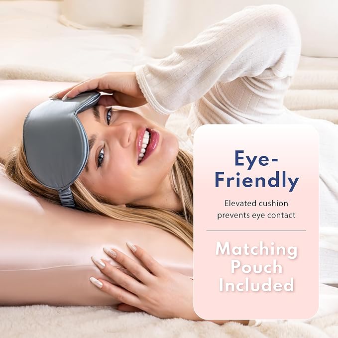 Sleep Mask - Ash Blue - Profile
