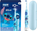 Oral-B iO Kids Limited Rechargeable Electric Powered Toothbrush, Stitch - Automatic Pressure Sensor - 3 Cleaning Settings - Music Timer - 28 Day Battery Life - Travel Case