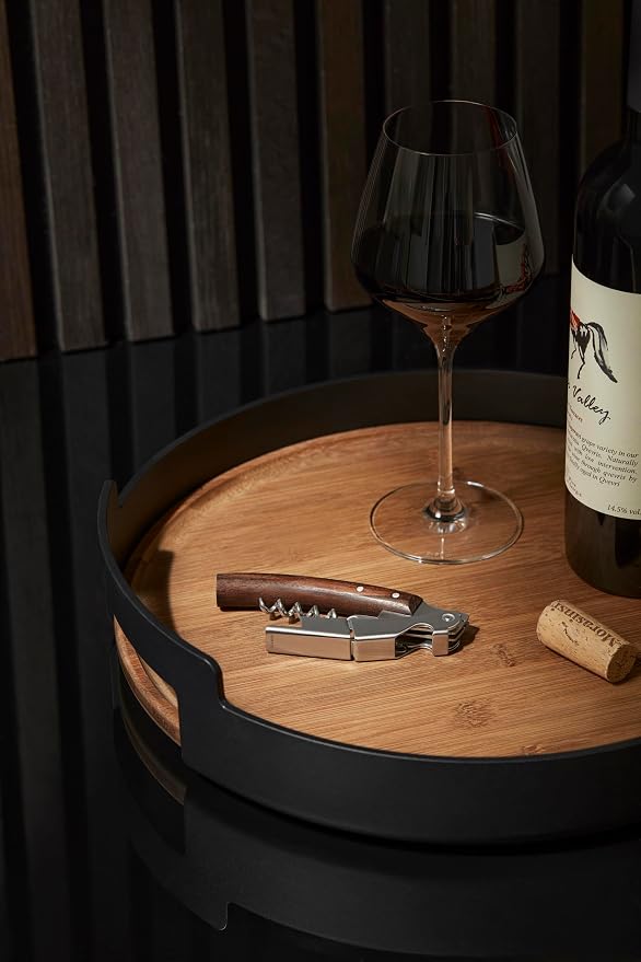 Eva Solo | Liquid Lounge Waiter's Corkcrew | Pull the cork straight out of the wine bottle with the clever two-step system that also ensures that the cork doesn't break | Brushed steel