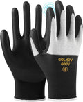 Insulated Electrical Gloves 400V Touch Screen -Flame Retardant-Low Voltage Insulated Safety Work Gloves,Rubber Non Slip for Electrician (Black,XL)