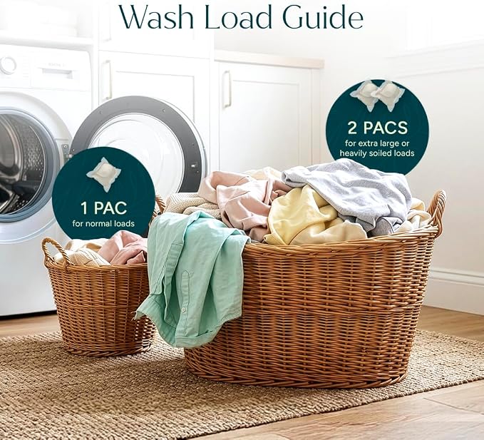 Puracy Laundry Detergent Pods with 2 Bio-Powered Enzymes, Free and Clear for Sensitive Skin, Non Toxic Richly Concentrated Washing Detergent Pods, 32 Ct