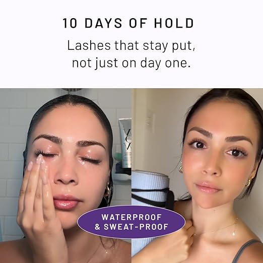 Lilac St Eternal Bond Lash Cluster Glue, Waterproof Brush Tip, Black, Mini | Quick-Drying Lash Adhesive for Eyelash Clusters with Long-Lasting Flexible Hold, Trial & Travel Size
