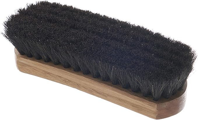 Superio Shoe Brush - Premium 7" Soft Bristles - Ideal for Cleaning and Polishing Shoes and Boots - Creates an Inimitable Shine on Leather - Sturdy and Durable