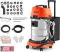 VEVOR Walnut Blaster Kit for Carbon Cleaning, 1200W Sand Blaster with Built-in Vacuum, Extension Nozzle Sandblaster Gun, and 5.5lbs Walnut Shell for Engine Intake Valve Cleaning - 30L | Large Capacity & High-Efficiency Cleaning