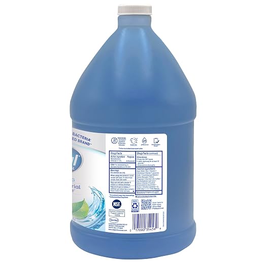Dial Professional Spring Water Antibacterial Defense Foaming Hand Wash, 1 Gallon Refill Bottle, 128 Fl Oz