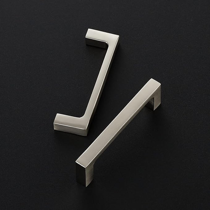 Ravinte 20 Pack Solid 3-1/2 Inch Kitchen Square Cabinet Handles Brushed Nickel Pulls Drawer Pulls Cabinet Hardware Kitchen Handles