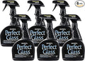 HOPE'S Perfect Glass Cleaner Spray, Streak-Free, Ammonia-Free Window, Mirror, Screen, Tinted Glass, and Shower Door Cleaner, Indoor and Outdoor Glass Surfaces, 32 Fl Oz, Pack of 6