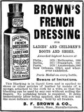 Ad Shoe Polish 1890 Namerican Magazine Advertisement For BrownS French Dressing Shoe Polish 1890 Poster Print by (18 x 24)