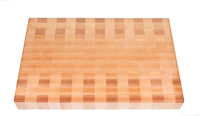 Maple End Grain Cutting Board, Handmade in USA, Premium Butcher Block, Medium 10x15” (Gift-Ready, Sustainable)