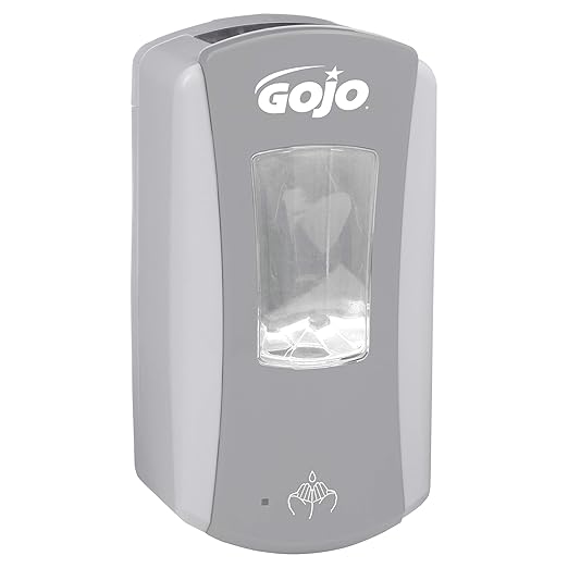 GOJO LTX-12 Touch-Free Foam Soap Dispenser, Gray/White, for 1200 mL GOJO LTX-12 Soap Refills (Pack of 1) - 1984-04