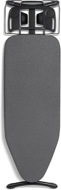 Duwee 17"x46" Ironing Board Full Size,Deluxe Ironing Board with Iron Rest | Heat Resistant Cover and Thicken Felt Pad, Adjustable Height,Heavy Sturdy Legs,Black