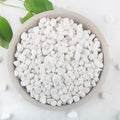 Mulctun 2Lb White Rocks for Plants, 1/4"-3/4" White Pebbles, Decorative Stones for Vases, Small Aquarium Gravel for Fish Tank Garden Rocks for Potted Plants & Home Decor