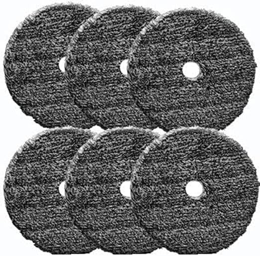 Buff and Shine URO-Fiber Microfiber Pad for Car Compounding, Cutting, Buffing, Waxing, and Polishing - Compatible with Long-Throw, High-Action, Dual-Action, and Random Orbital Polisher - 5 in (6 Pads)