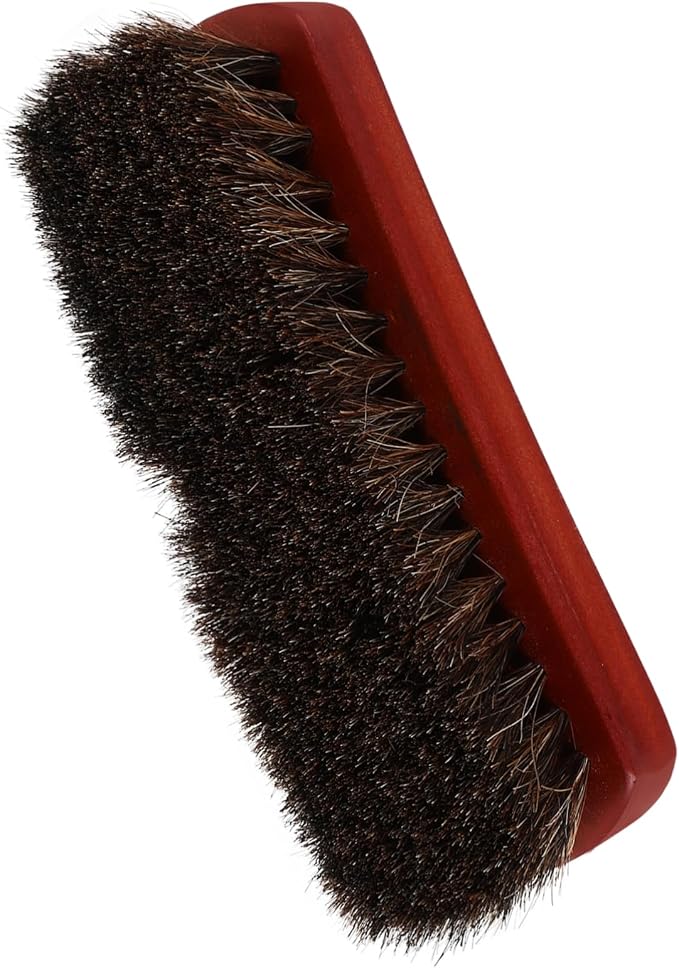 4pcs Portable Wooden Horsehair Shoe Brush for Cleaning Small Scrubber for Boots and Shoes Material for Polishing and Maintaining Footwear