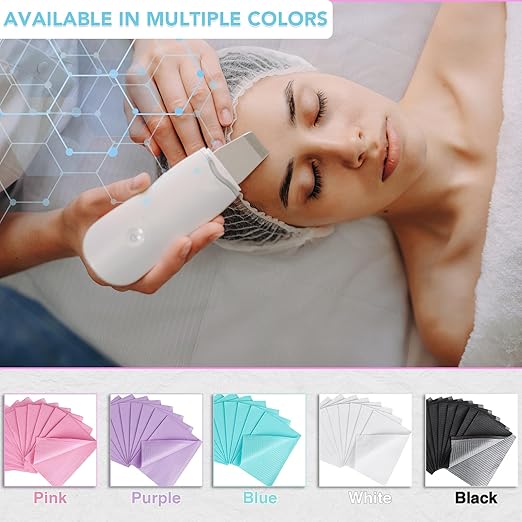 160 Pack Disposable Dental Bibs 13"x18", 3-Ply Waterproof Tattoo Bibs Sheet for Nail Salon, Dental Clinic, Feeding, Tattoo Shop (White)