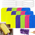Reusable Chenille Microfiber Dust Duster,360° Electrostatic Dusters for Cleaning,Washable Fleece Duster Refills with Handle for Every Surface in Your Home (3sets)