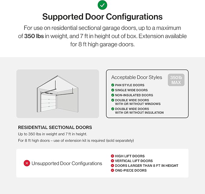 Genie Chain Drive 500 1/2 HPC Smart Garage Door Opener, Model 1135-VM | Aladdin Connect Wi-Fi, Durable Chain Drive, Smart Control from the App, Works with Alexa, for Residential Garage Doors