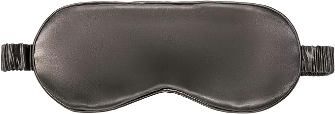 slip Pure Silk Sleep Mask - Charcoal | 100% Mulberry Silk, Ultra Soft & Comfortable, Blocks Light for Restful Sleep | Adjustable Strap for Perfect Fit, Gentle on Skin & Hair | Ideal Travel Accessory