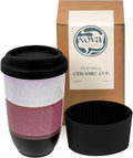 NOVA CERAMICS Coffee Travel Mug – Reusable Coffee Cup – Microwave & Dishwasher Safe Coffee Green Tumbler - Gifts For Women Men Him Her – 12oz – Eclipse