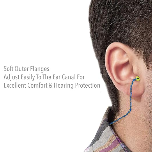 Howard Leight Fusion Corded Reusable Earplugs, 100-Pairs (FUS30-HP)